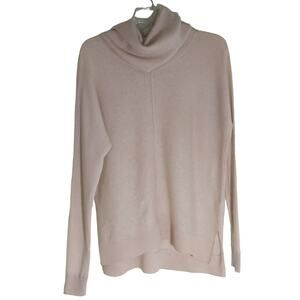 Vince Wool Cashmere Blend Sweater Women's Size S Tan Long Sleeve Cowl Neck